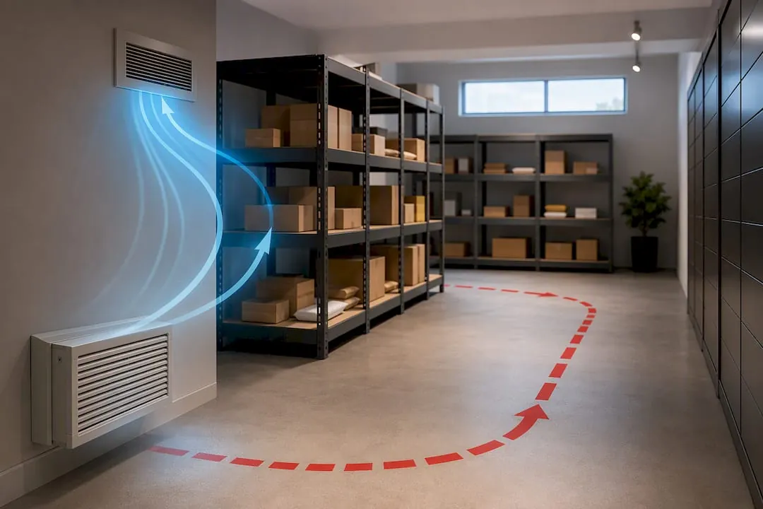 Package room climate and operations system