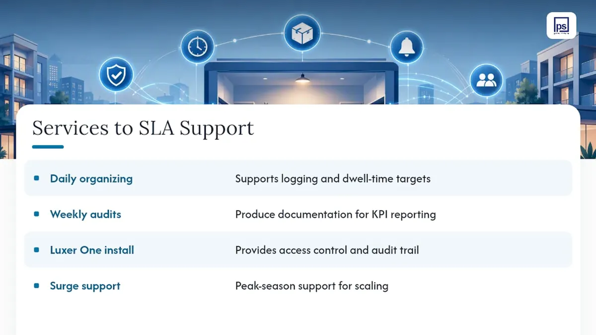 How Postal Solutions Operationalizes Your SLA, overview diagram