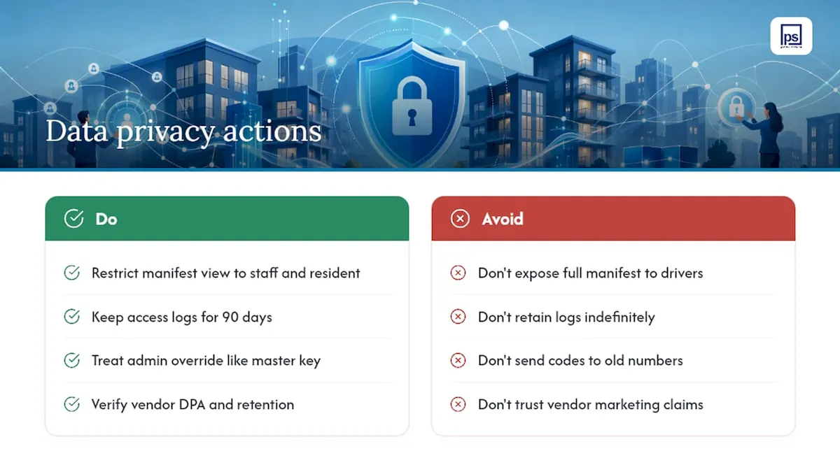 Data Privacy and Security in Carrier Compliance Systems, overview diagram