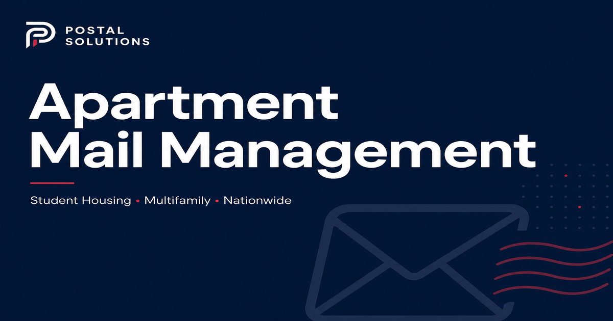 Student Housing Mail Management | Postal Solutions